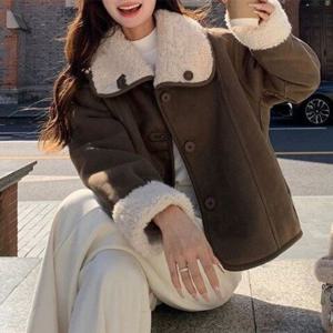 [아리엘스타일]리버시블 양면자켓 겨울아우터 시데로양털무스탕자켓