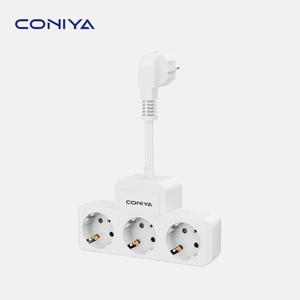 코니야 T탭 3구 확장형 멀티탭 짧은선 티탭 짧은멀티탭 멀티콘센트