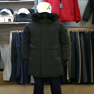 [팜스프링스]남성 골프 겨울 라쿤퍼 후드 덕다운 패딩 점퍼 ARSWDM244555A