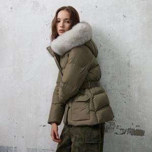 에고이스트 [전략] 웨이스트 밴딩 사가퍼 구스 숏 다운점퍼 (ER4TD001)