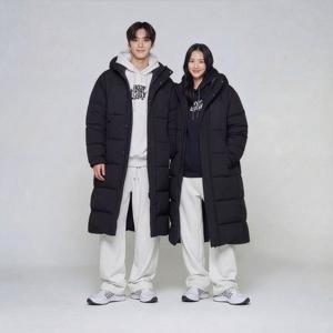 블랙야크 25FW 아이유 착용 24년 완판!! 공용 벤치 롱다운 L몬트벤치 다운자켓3 3BYPAWU901 정상가 319000