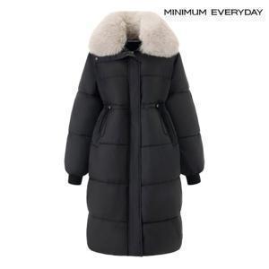 미니멈 [미니멈 에브리데이]빅 퍼 카라 허리 스트링 롱 패딩 점퍼 (EB4JJ017D)