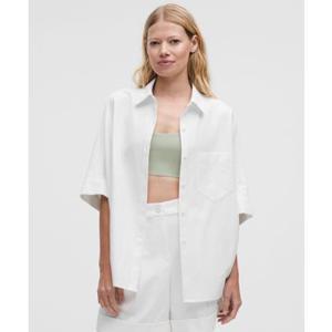 50% ▼ LuluLinen 릴랙스 버튼 업 - WHT