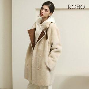 [ROBO] 로보 25FW 리버시블 넥벨트 더블 하프 무스탕