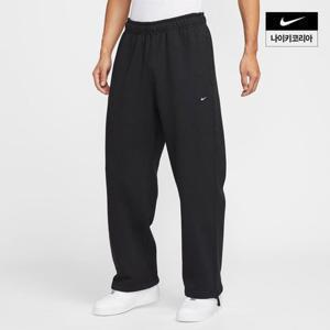 나이키 남성 나이키 솔로 스우시 남성 플리스 오픈 헴 팬츠 HV1091-010