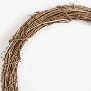 쌍문상회 소모품 수공예 자연소재 브라운 넝쿨리스틀 원형30cm 5개입