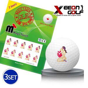 갤러리아 [KAXIYA] 골프공스티커 매직터치 올누드 3세트