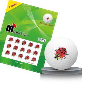 갤러리아 [KAXIYA] 골프공 개성만점 스티커 무당벌레 디자인 매직터치