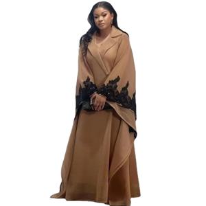 이브닝 원피스 여성 다시키 무슬림 패션 아바야 아프리카 의류 로브, 마로카인 럭셔리 두바이 카프탄 원피스 베테먼트 플러스 사이즈