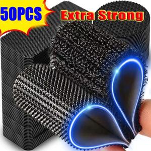 10-50개 초강력 양면 테이프 자동차 바닥 매트 자가 접착 훅 패스너 자가 접착 카펫 패스너 DIY 부착용