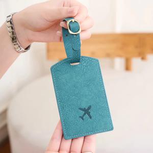 패셔너블한 신형 PU 수하물 태그, 해외여행용 탑승권, 수하물 태그, 분실방지 명함, 수하물 태그