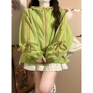 미국 스타일 경량 통기성 퀵 드라이 여름 야외 여성 스포츠웨어 자외선 차단 재킷