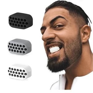 남녀공용 실리콘 턱 운동기구, 초보자 및 중급자용 턱 트레이너 및 턱 운동 쉐이퍼