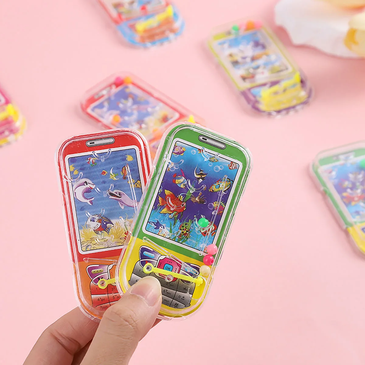 12Pcs 미니 핀 볼 퍼즐 대리석 게임 지적 장난감 어린이 생일 파티는 카니발 소년 소녀 상금 Piñata 팩 보상을 선호합니다