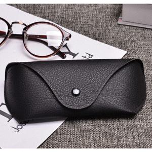 내구성이 뛰어난 가죽 안경 선글라스 쉘 하드 케이스 편리한 경량 보호 상자 단색 파우치 가방 휴대가 간편함