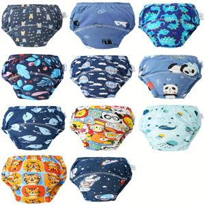 11종 세트 아기 기저귀, 튼튼하고 세탁 가능, 아기 화장실 사용법 가르치기, 부드럽고 편안함, 선물용으로 적합