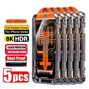 1-5개 간편 설치 HD 스크린 보호필름 아이폰 17 16 13 프로 맥스 11 15 14 16e 12 미니 XR X Xs 7 8 플러스 에어 강화유리