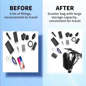 전동 스쿠터 앞 가방 방수 EVA 하드 쉘 가방 반사 핸들바 걸이 가방 샤오미 M365용 보관 액세서리