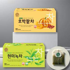 송원 우리차 호박팥차 100T+현미녹차 100T