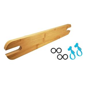 안티로프용 유아용 식탁의자 발판, 대나무 원목 높이 조절 가능 유아용 식탁의자 발판 (유아용 식탁의자 액세서리)