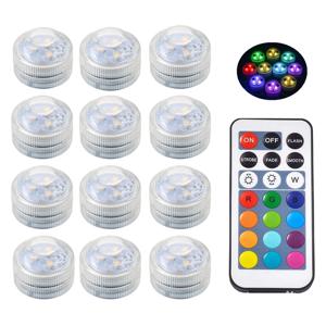 원격 작은 수중 차 조명 양초와 미니 잠수정 Led 조명 방수 RGB 여러 가지 빛깔의 조명 꽃병 풀 조명