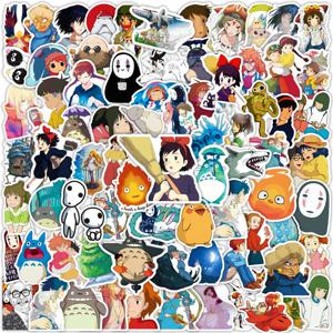 100Pcs 만화 밝은 지브리 미야자키 하야오 스티커 토토로 Elfs 데칼 전화 노트북 가방 노트북 방수 스티커