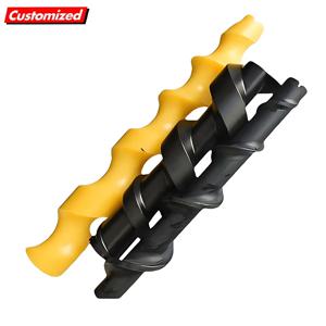 UPE HDPE PP UHMWPE POM 나일론 스크류 플라스틱 오거 CNC 파츠 기계 제조 맞춤 식품 등급 컨베이어 플렉시블 스파이럴 오거