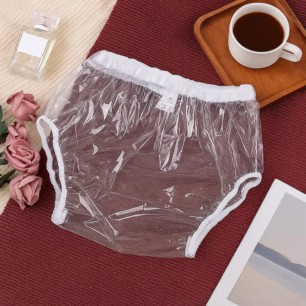 재사용 가능 방수 TPU 성인용 기저귀 팬티 투명 팬티 커버 세척이 간편한 요실금 팬츠 기저귀 부드럽고 신축성 있는