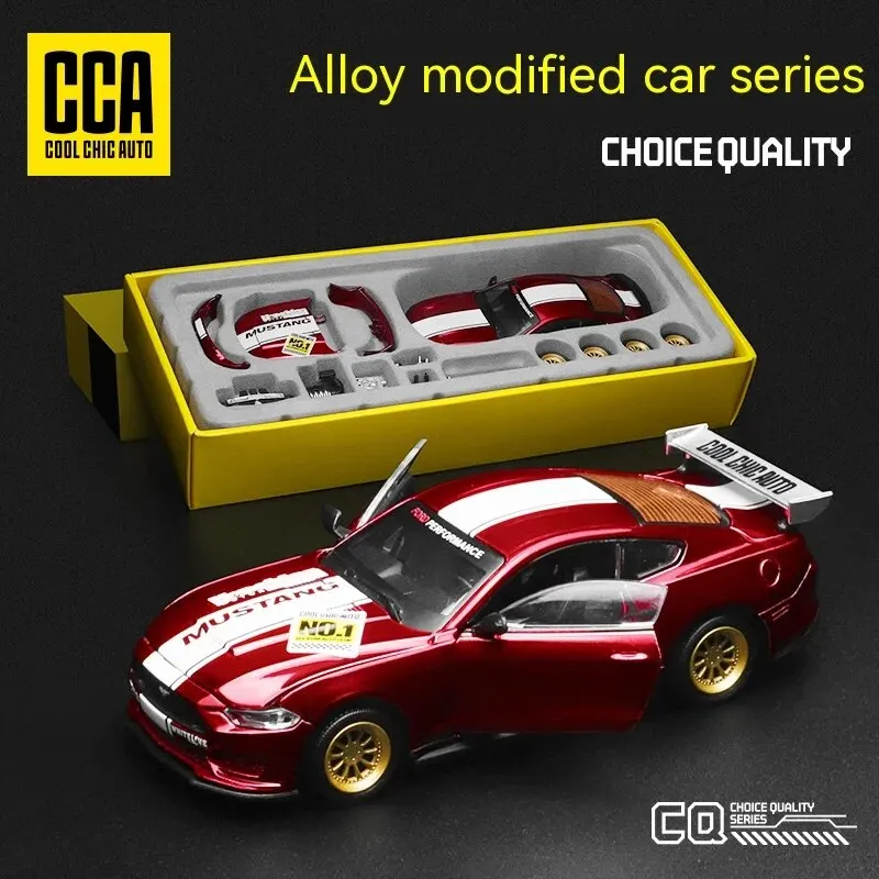 CCA DIY 맞춤형 1:43 스케일 포드 머스탱 합금 자동차 모델 키트 - 애호가 및 매니아를 위한 독특한 레이싱 카 소장품
