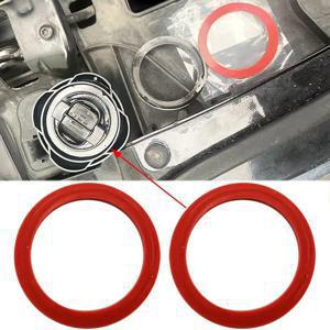 2X 엔진 오일 필러 캡 씰 가스켓 11121715318 BMW 1 2 3 4 5 6 7 시리즈 M3 M4 M5 M6 X3 X5 X6 Z4 E46 E90 E60 F01 F10 F30용