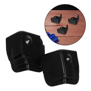 16개 삼각형 볼 모서리 보호대 블랙 메탈 선반 모서리 보호대 스피커 캐비닛 플라이트 케이스 가구 알루미늄 합금 모서리 보호대