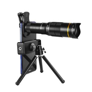 핸드폰 용 32X 망원 휴대 전화 카메라 렌즈 줌 망원경 4in1 매크로 피쉬 아이 아이폰 스마트 폰용 와이드 엔젤 렌즈