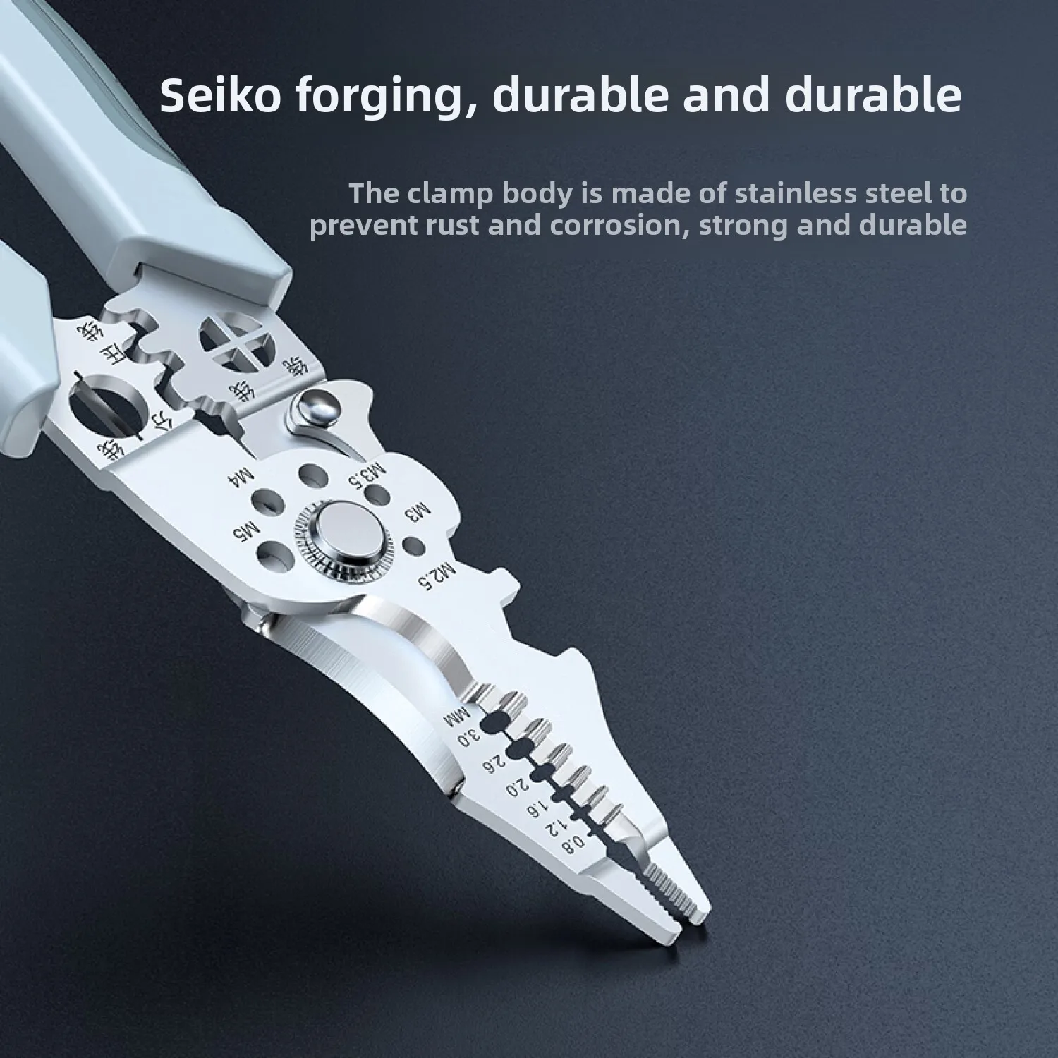 다기능 전기공 플라이어, 6-in-1 와이어 스트리퍼 분리기, 케이블 수리 및 설치용 절단 및 압착 도구