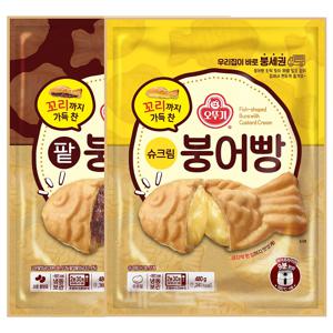 오뚜기 붕어빵 팥붕어빵 480g + 슈크림붕어빵 480g 세트