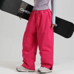 남성 헐렁한 방풍 솔리드 여성 스키 바지 방수 느슨한 후드 스키 스트라이드 새로운 야외 스포츠 성인 통기성 바지