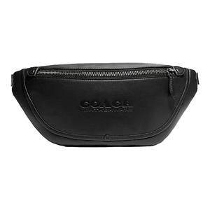 코치 리그 소가죽 숄더백, 슬링백, 크로스바디백, 패니팩 대형 남성용 블랙 C2291-JIBLK