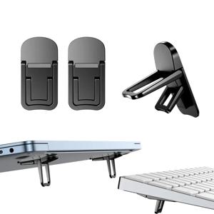 접이식 노트북 스탠드 홈 보이지 않는 미끄럼 방지 노트북 브래킷 MacBook HP Lenovo용 범용 조절식 접이식 노트북 스탠드