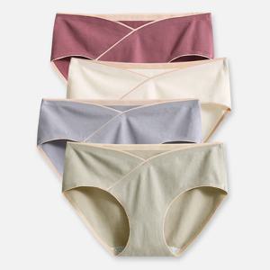 임신 의류 여성 출산 팬티 중간 허리 항균 여름 얇은 통기성 복부 지원 여성 속옷