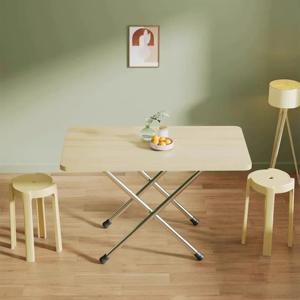 접이식 테이블 캠핑 쉐이크하기 쉽지 않음 내구성 직사각형 모양 테이블 고하중 용량 간단한 가정용 식탁