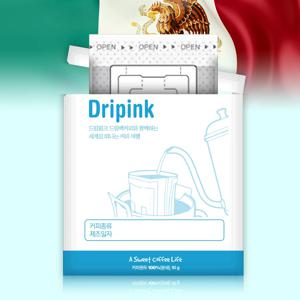 드립핑크 멕시코 10g x 30봉 드립백커피 티백 커피백 부드러움 아몬드 밀크초콜렛 오렌지