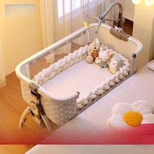 어린이 침대 휴대용 접이식 아기 침대 신생아 침대 여행용 침대 다기능 변환형 사이드카 가구