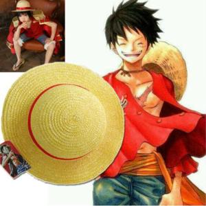Luffy 밀짚 모자 애니메이션 원피스 cospaly 모자 성인 및 어린이 야외 양산 모자 비치 모자 남여
