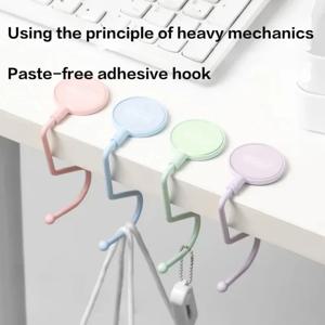 1 Pcs 귀여운 Morandi 가방 후크 무거운 테이블 지갑 가방 후크 여행 핸드백 테이블 사이드 가방 걸이 사무실 책상 주최자