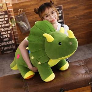 크리 에이 티브 큰 플러시 부드러운 트리케라톱스 Stegosaurus 플러시 장난감 공룡 인형 박제 장난감 어린이 공룡 장난감 생일 선물