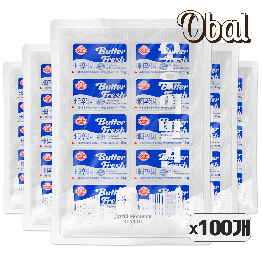 오발 / 버터후레쉬 100개 / 1회용 / 오뚜기