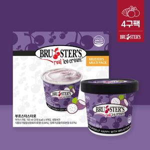 [브루스터스] 미국 프리미엄 아이스크림 타로맛 4구팩 (100ml*4)