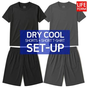 [라이프폼] 상하 셋업 기능성 쿨 드라이 무지 반팔 티셔츠 반바지 쿨티셔츠 쿨반바지