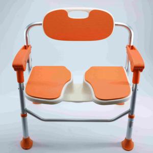 재활 치료 용품을 위한 배리어 프리 내장 접이식 욕조 의자 독립 욕실