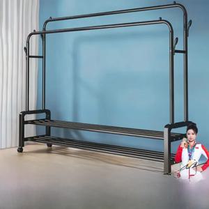 간편한 휴대용 빨래건조대 실내외 다용도 옷걸이 침실 발코니 이동식 수납 정리함 의류 관리