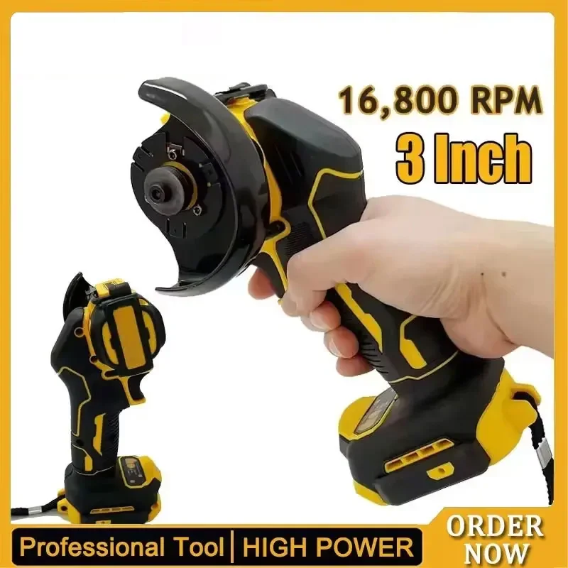 디월트 20V 18V 배터리 호환 미니 앵글 그라인더 무선 연마 광택기 전동 다이아몬드 절단 그라인더 전동 공구